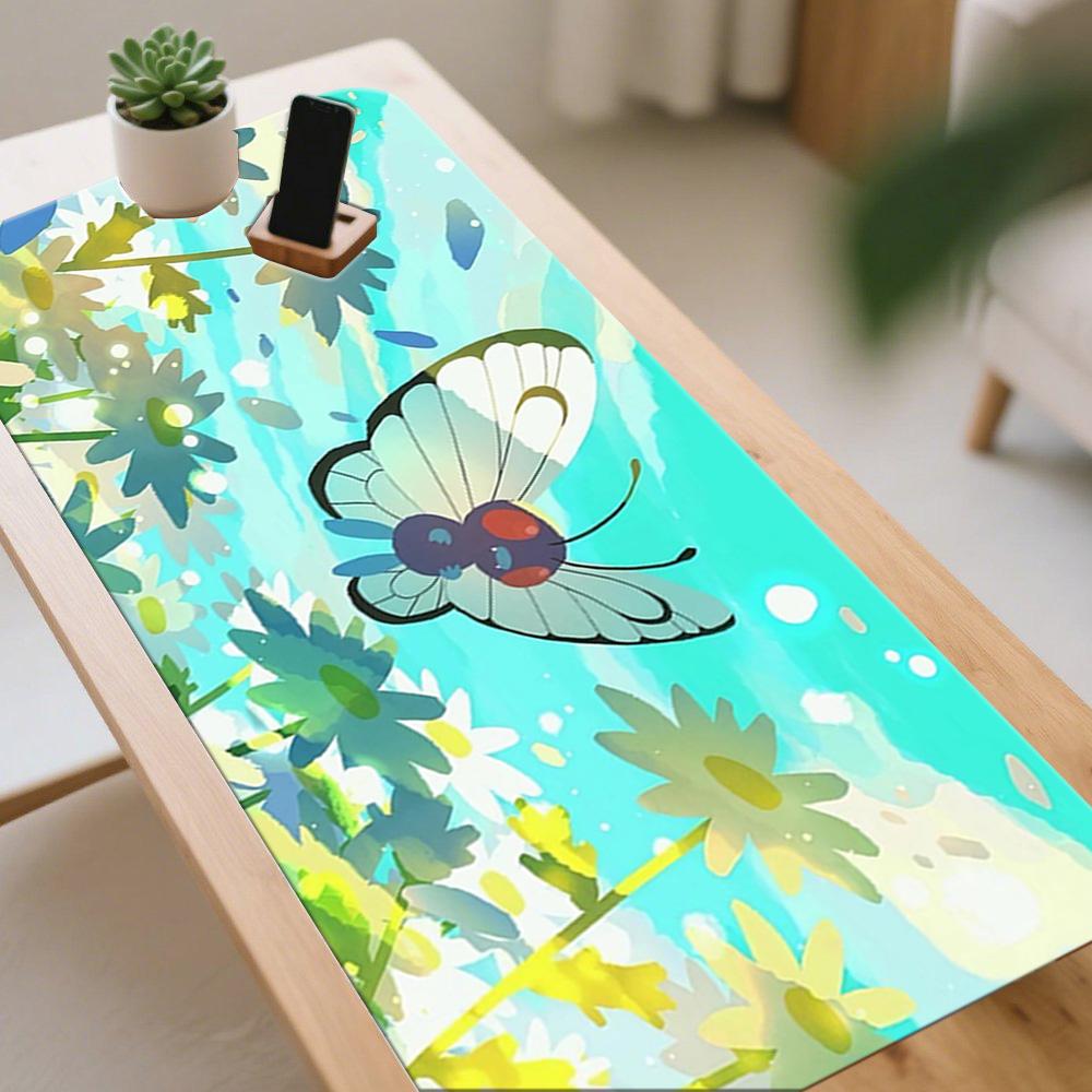 Ash Pikachu Wheat Field Adventure Gaming Mouse Pad NonSlip Desk Mat 30x80x0.2cm