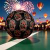 1 pz Pallone da Calcio Standard Taglia 5, Palloni da Calcio, Pallone da Calcio con Motivo di Squadra di Calcio, Cucito a Macchina, Pallone per Allenamento e Partita all'Aperto