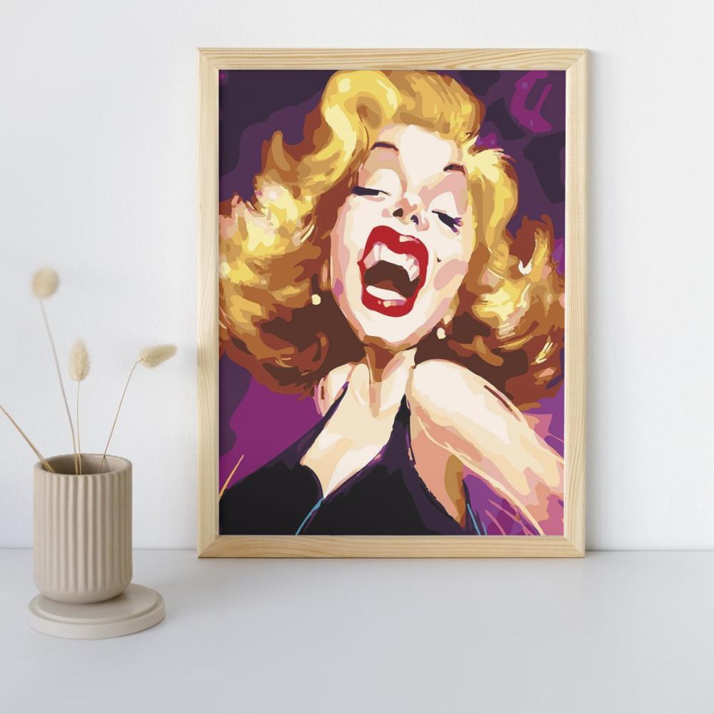 Malowanie Po Numerach Z Ramą Obrazy Do Malowania - Marilyn Monroe 40X50 Cm