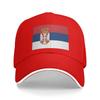 Flag of Serbia Casual Baseball Cap  Outdoor Sports Trucker Hat Summer Dropshipping Baseball Caps