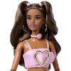 Barbie Deluxe Style Pink Flare Doll Pretend for Ages 4 and JJN72 Jeans, Dress-Up House, Play, Up, Pink,