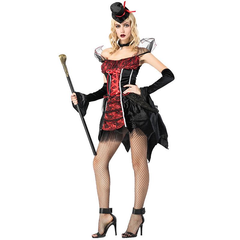 

Привлекательное Причудливое И Готическое Платье Ведьмы Вампира Для Женщин Идеально Для Мероприятий Хэллоуин