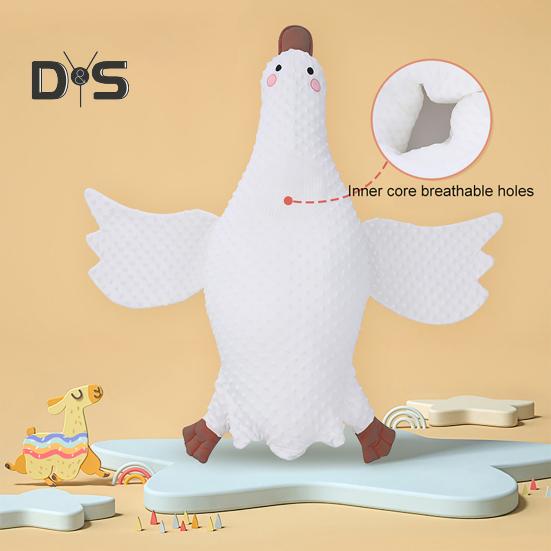 Säuglingskissen mit Sicherheitsgurt, Gänseform, Einschlafhilfe für Babys, Sleep Buddy, verhindert Milcherbrechen, Arm-Wickel-Unterstützung, beruhigendes Schlafspielzeug für Babys, Nacken