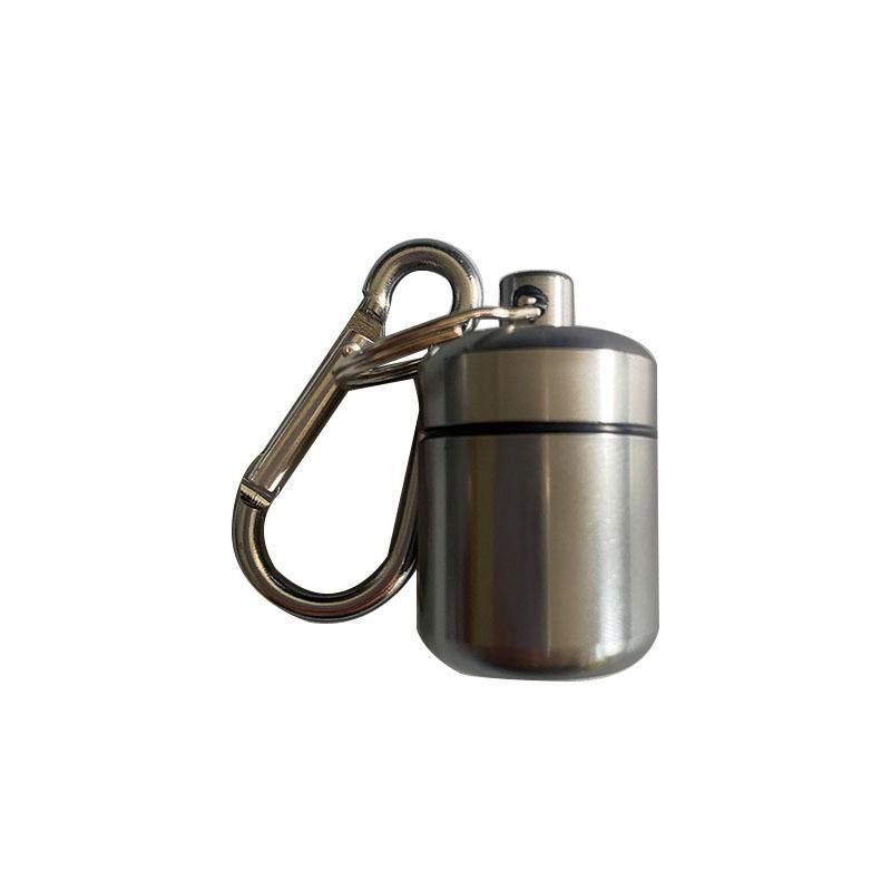 Portable Mini Pill Case Keychain Box Waterproof Travel Container Bottle With Keyring For Medicine Ear Plug Jewelry
