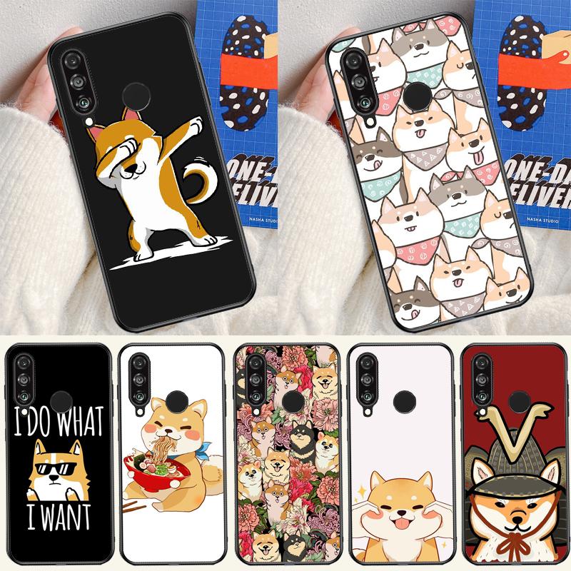 Cute Shiba Inu For Huawei Nova Y91 Y90 Y60 Y70 Y72 Y61 9 10 SE 12i 12s 11i 5T P60 Pro P20 P30 P40 Lite Case