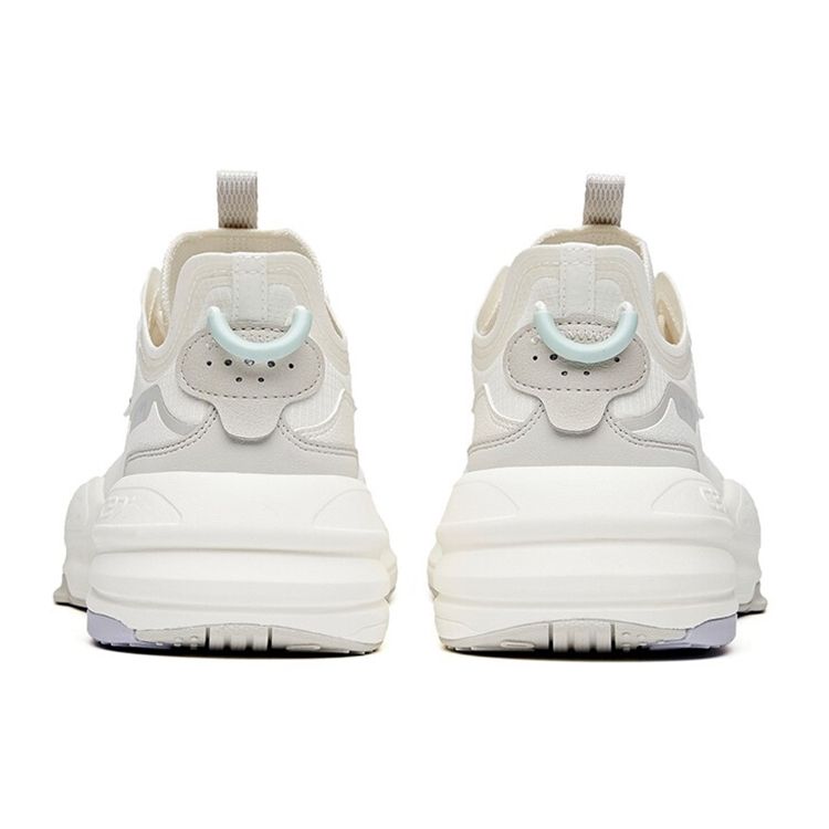 Anta C37 Lifestyle Series Durable Breathable Low-Top Skate Shoes Women Sneakers White Gray 922128081-3