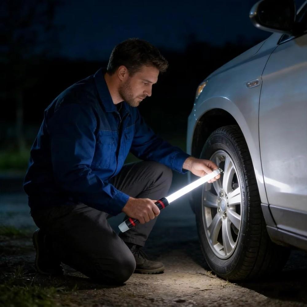 3 Brightness Modes LED Flashlight Stick 27Inch LED Work Lights Bendable LED Light Car Repair