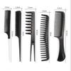 10pcs/lot Black Makeup Comb Set Styling Hairdressing Comb Barber