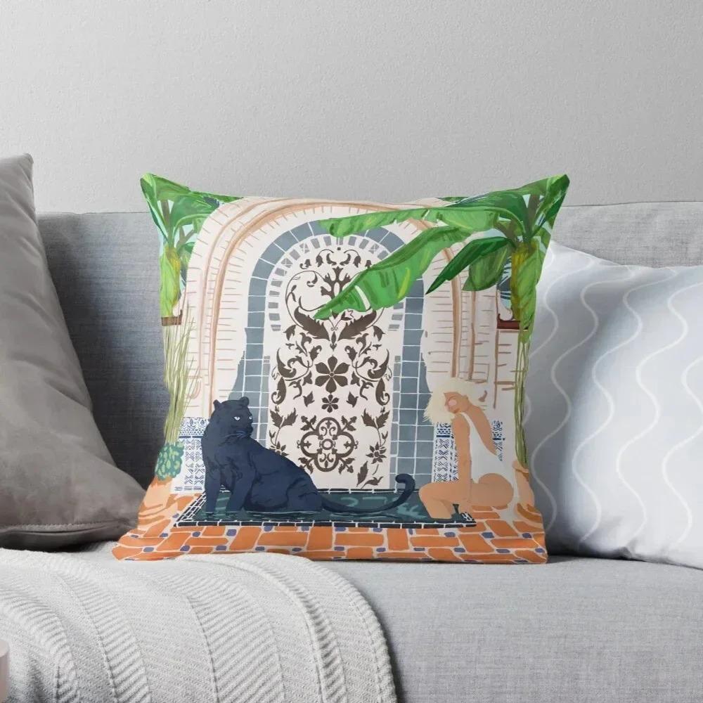 Tropical Plant Pattern Decorative Pillow Cover Car Sofa Square Cushion Pillow Cover