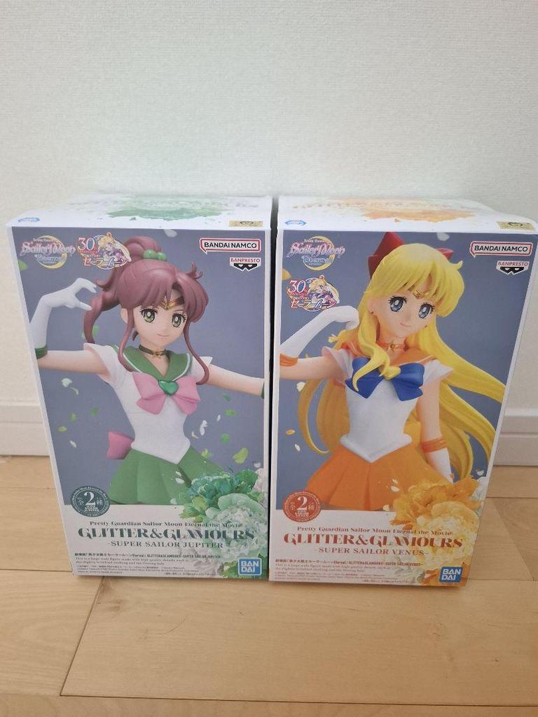 [USED] Sailor Moon Glitter Jupiter Venus Figure A Color