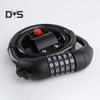 Bike Cable Lock with 5 Digits Shear-Resistant PVC Coating Universal Anti-Theft Security Protection Bicycle Scooter Safety Lock