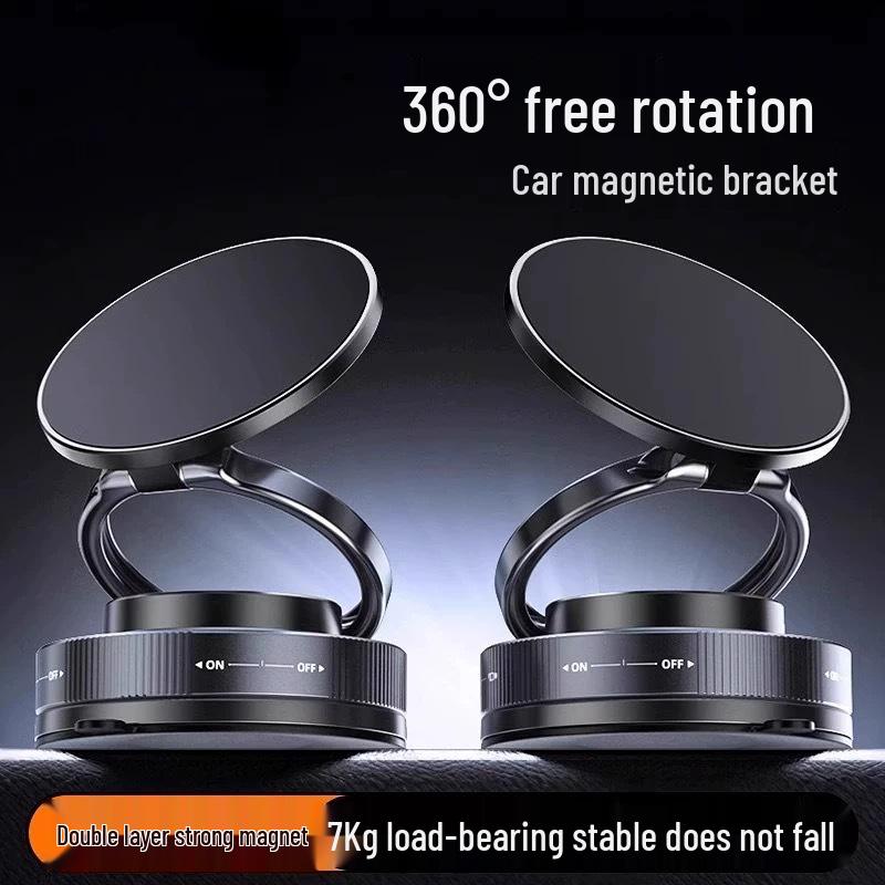 2025 Anti-Shake Magnetic Phone Holder with Suction Cup for Car Console Navigation