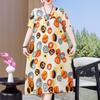 Abiti estivi eleganti taglie forti Abiti vintage oversize a maniche corte larghi da donna