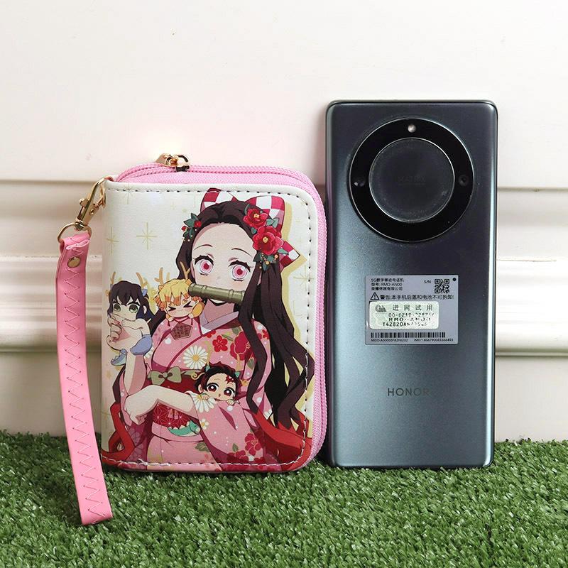 Japan Cartoon Comics Demon Slayer Merchandise Kleine Geldbörsen für Männer und Frauen Münzbörsen 7542