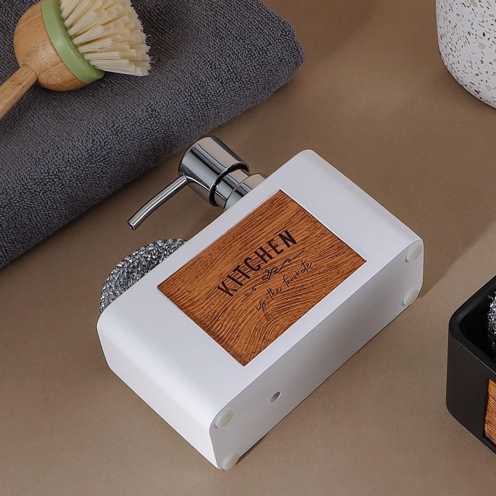 Pump Head Sponge Holder ABS Liquid Soap Dispenser Kitchen Soap Dispenser  Restaurant