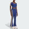 adidas Originals Side Stripe Slim Flare Casual Pants Women Bottoms Navy JG8045