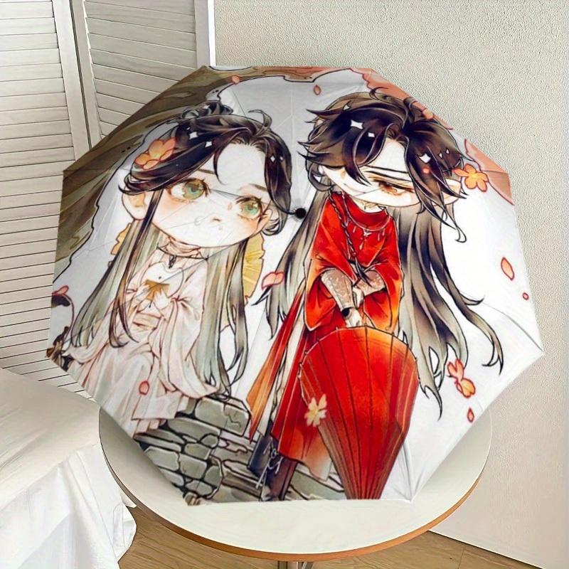 1pc Cherry Blossom Print Umbrella Multi-functional Umbrella Umbrella for Men & Women, Valentine s Day Anniversary Gift0818212