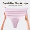 Plus Size Ladies' New Spring Summer Sports Yoga Anti-embarrassment Silk Soft Seamless High Waist Underwear