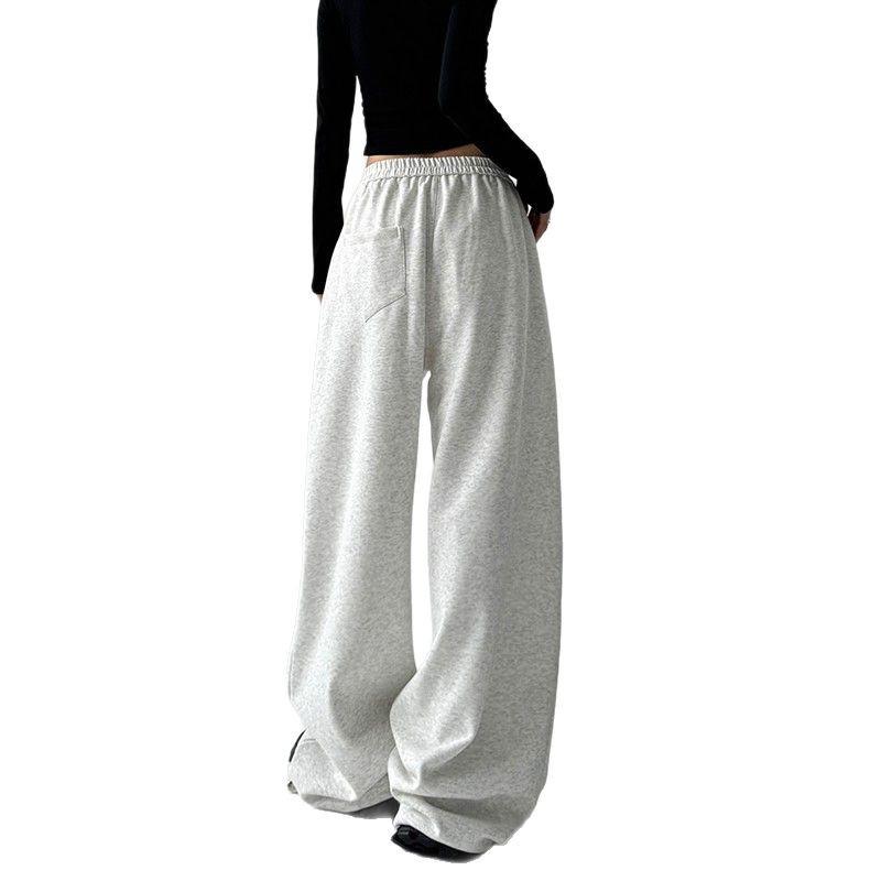 American High Street Damen Graue Weitbeinige Freizeithose 2025 - Frühling/Herbst Trend