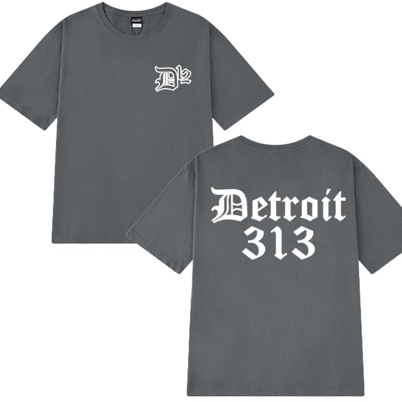 Rock Music D12 Hip Hop Double Sided Printed T Shirts Unisex Oversized 100% Cotton Short Sleeve T-shirt Men Women Vintage Tops