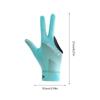 3 Finger Single Pool Gloves Non-Slip Soft Billiards Gloves Breathable Wear-Resistant Cue Action Gloves Billiards Accessories For