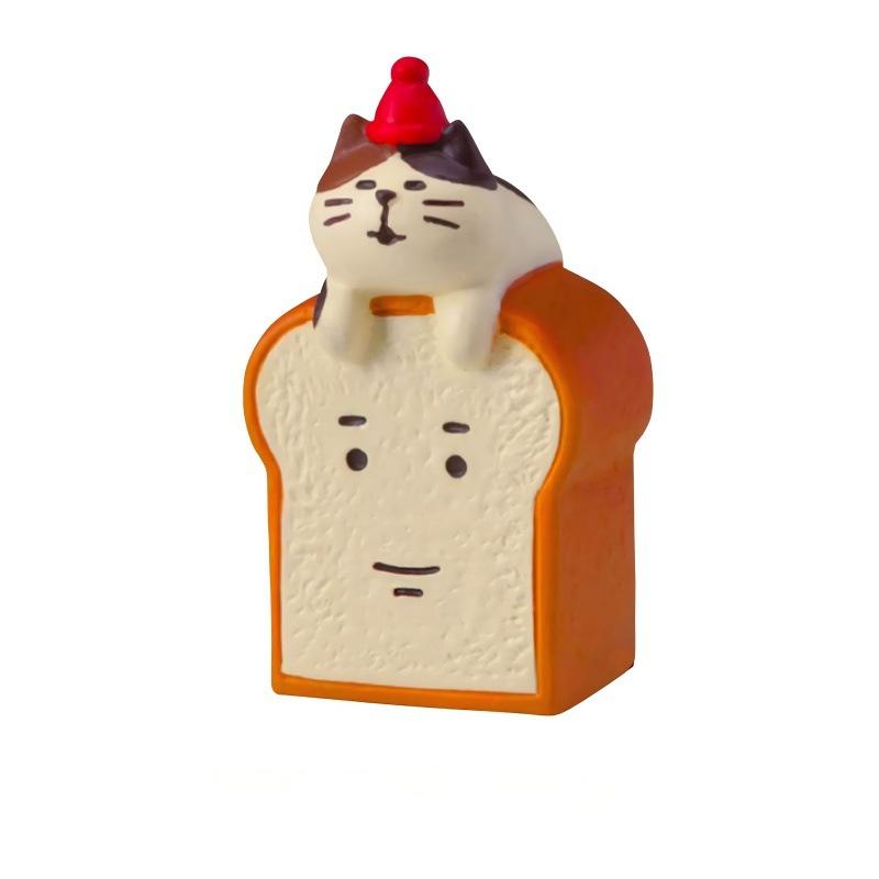 Japanese Grocery ZAKKA Cat Food Play Handmade Ornament Baguette Baked Coffee Decorative Resin Mini