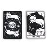 5PCs Black White Acrylic Tarot Pendants Rectangle Cat Double-sided Charms For DIY Earrings Necklace Jewelry Making 3.8cm X 2.3cm