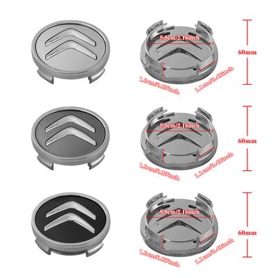 4PCS Original Car Wheel Center Hub Caps Auto Huncap Cover For Citroen Jumpy C3 C1 C4 C5x7 VTS Aircross Picasso Decor Accessories