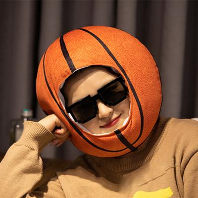 Basketbalová pokrývka hlavy Nositelná Roztomilá Simulace Trojrozměrný Kryt hlavy Pokrývka hlavy Zábavná Transvestitní Selfie Rekvizita pro basketbalový klub Plyšová