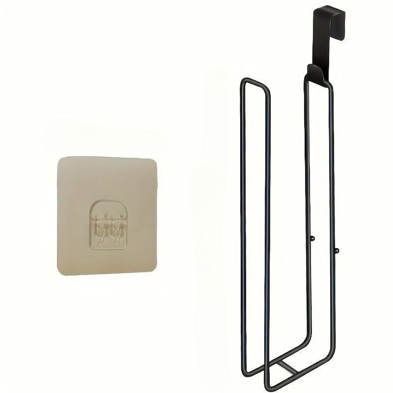 1Pc Toilet Paper Towel Rack Wall Mounted Toilet Paper Storage Rack Iron Paper Towel Storage Rack Roll Holder чёрный