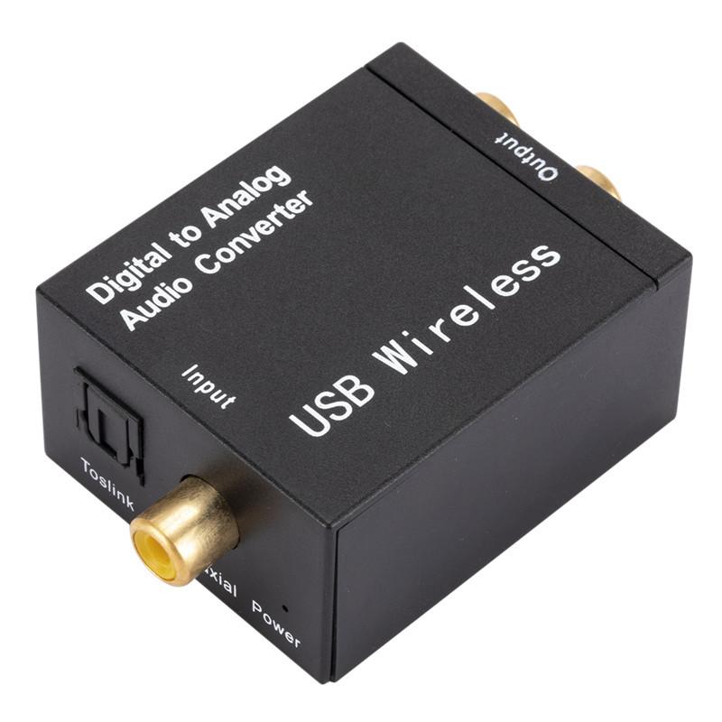

Digital to Analog Audio Converter Adapter Audio Decoder with Bluetooth-compatible Receiving Function Type A