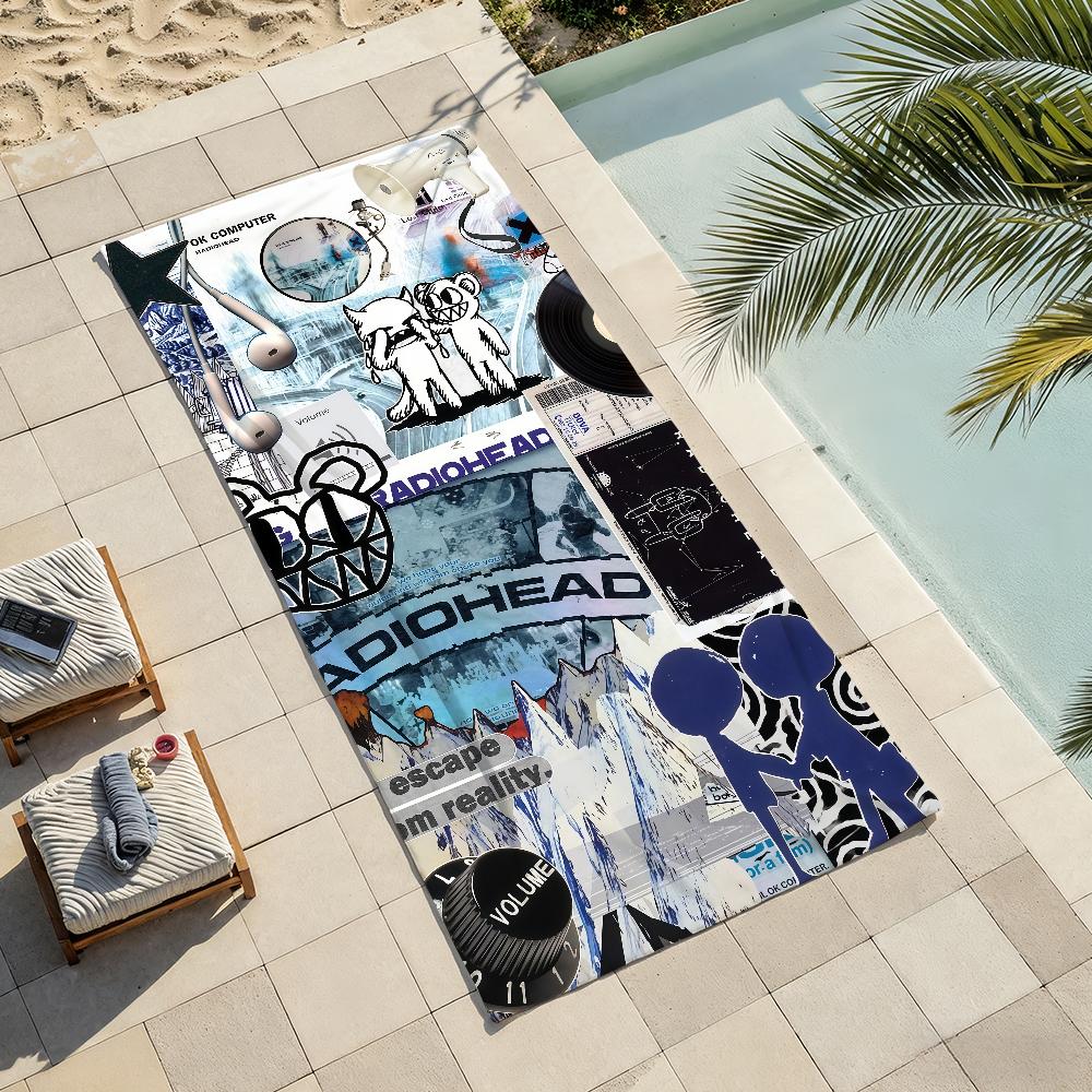 Rock band R-RADIOHEAD Towel Drying Bath Towel Applicable To Light Swimming Camping Yoga Beach Out
