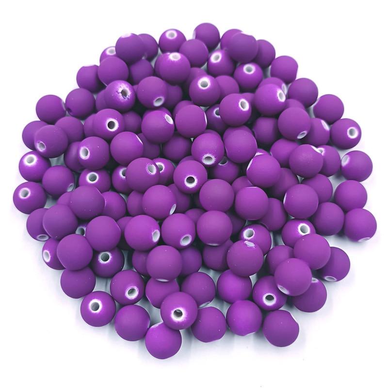 Creative 20Pcs DIY Handmade Beading Plastic Solid Dispersion Beads Ball Beads Candy Color Accessories For Jewelry Making Necklace Bracelet