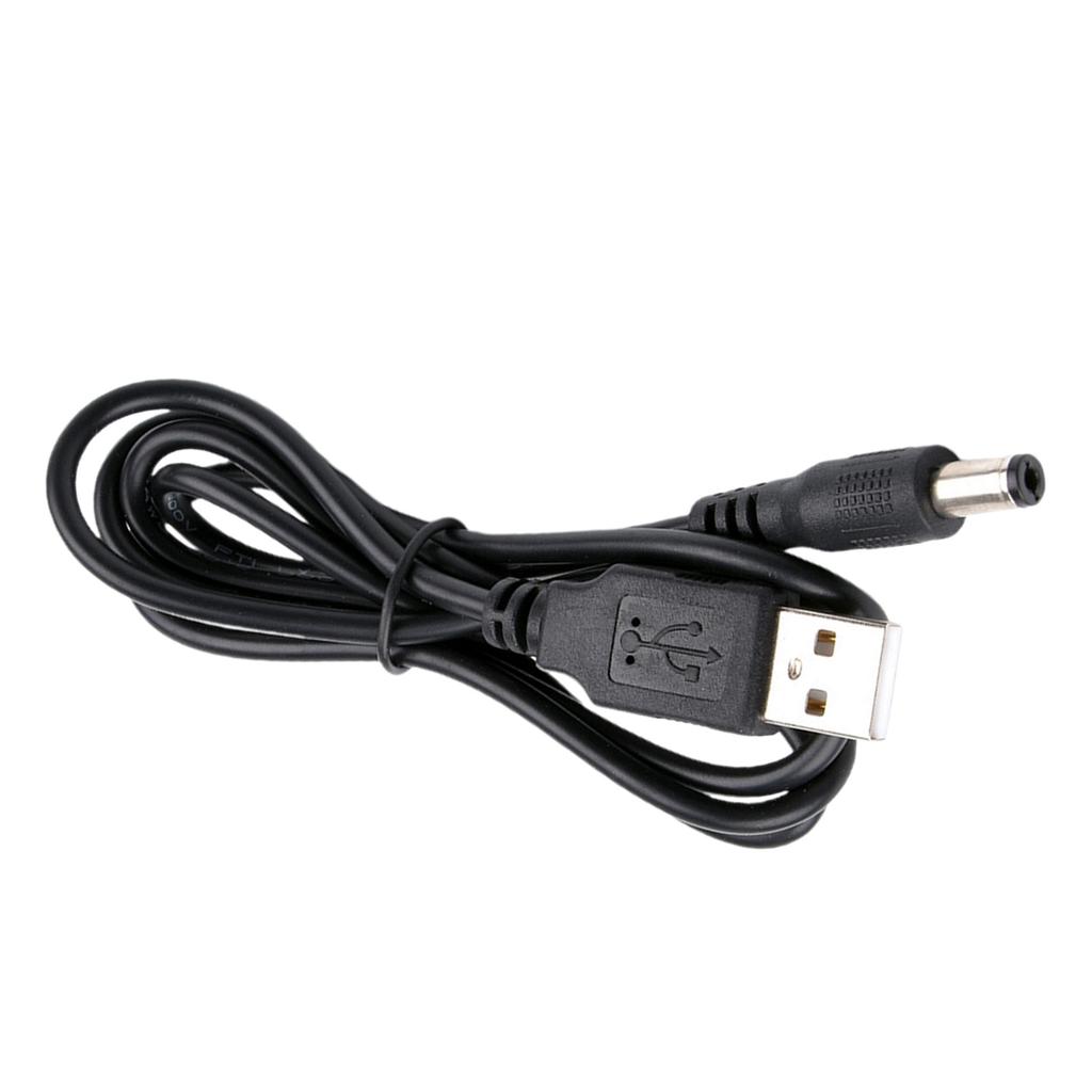 USB To DC5.5x2.5 Power Cable USB To DC5.5x2.1mm Charging Converter Cable for Speaker Routers Monitors