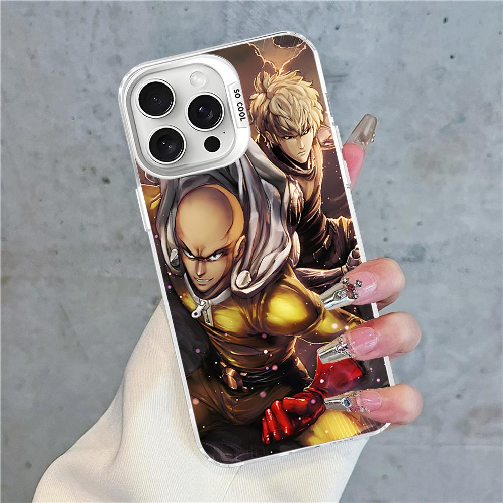 One Punch Man Phone Case For IPhone 16 15 14 13 12 11 Pro Max X XR XSMAX 8 7 Plus Matte Shockproof Back Cover