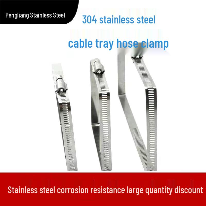 

Stainless Steel 304 Square U-bolt Cable Tray Cover Clamp for Photovoltaic and Hose Trunking.