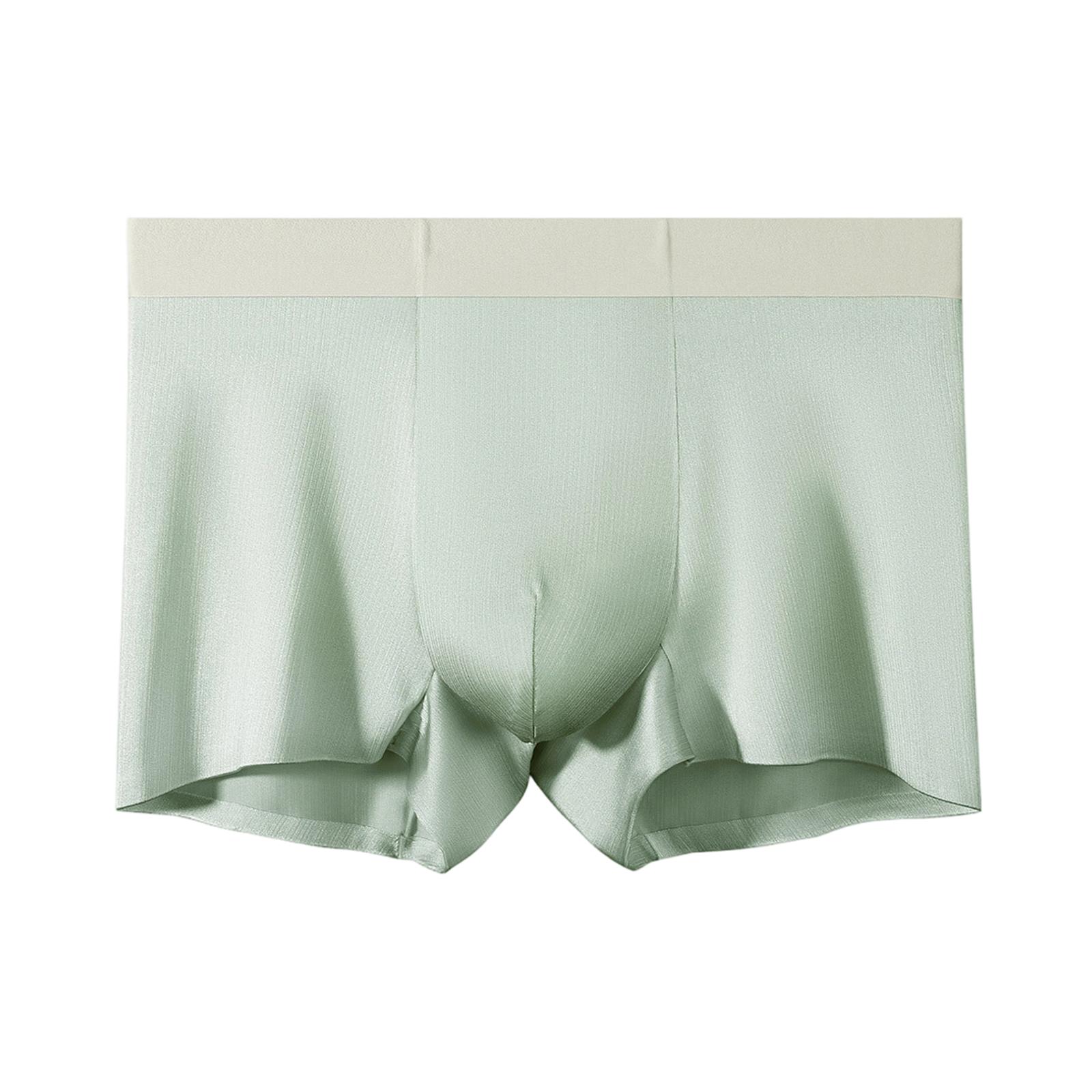 

Men s Thin Cool Innerwear Square-Cut Shorts L циан