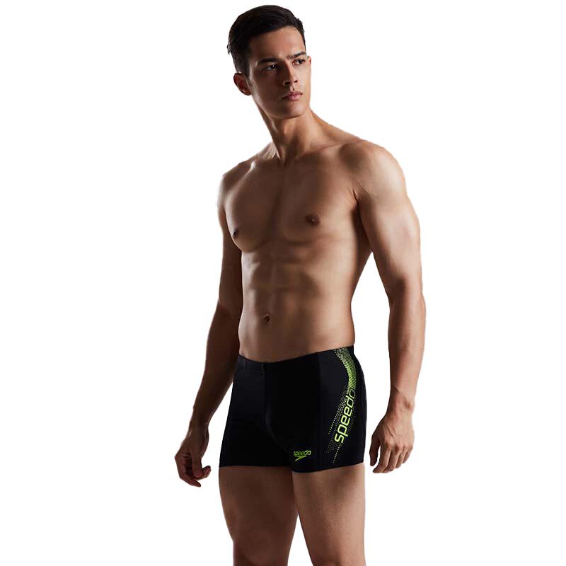 Speedo Men s Dynamic Logo Boxer Swim Trunks M