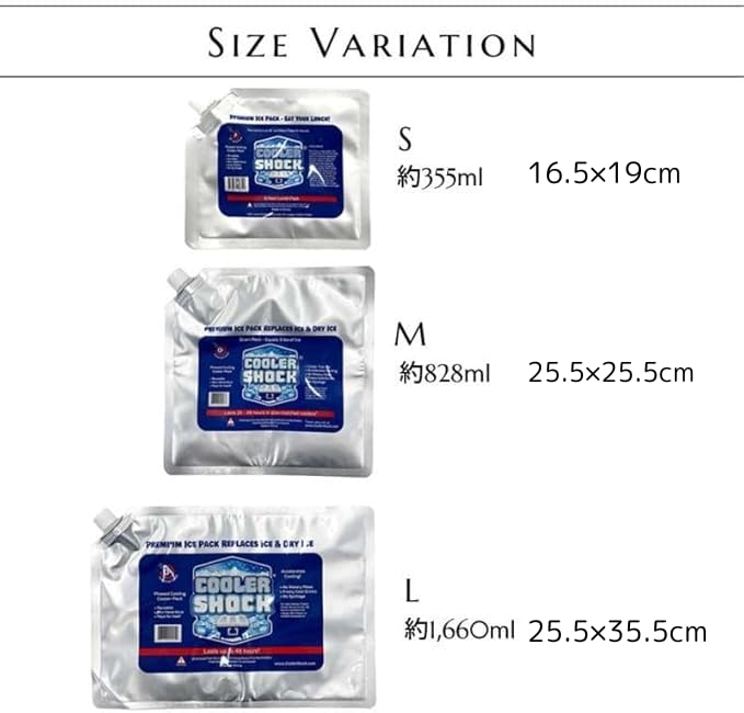 Pachete de gheață COOLER SHOCK de (Set 2, Mic)