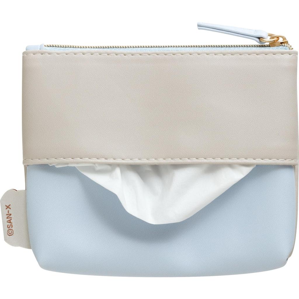 San-X Rilakkuma "Aokogu's Stayover" Tissue Case Pouch CA60401 H105 x W135 x D20mm