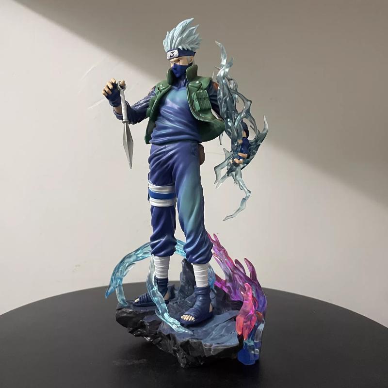 23cm Kakashi Hatake 2.0 Ten Years Ninja Action Figure Anime Collectible Model Toy With Effect Parts Desktop Ornament Boy Gift