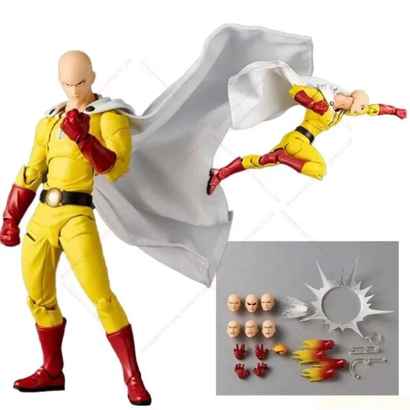 Amazing Yamaguchi Revoltech PUNCH-MAN Saitama Actionfigur Statue Anime Spielzeug Ko Modell Sammlung Dekoration Geschenk KAIYODO ONE PVC Beweglich Gelenkig Maßstab