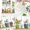 2pcs, 2D FLAT PRINTING Curtains (Without Rod) Floral Shelf Display Halloween Festival Popular Curtains&Drapes Polyester Easy
