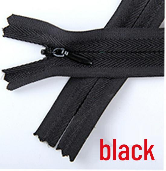 

Fabric Edge Colored Invisible Zipper, 15-60cm, Single Head Closed End for Skirts and Cushions