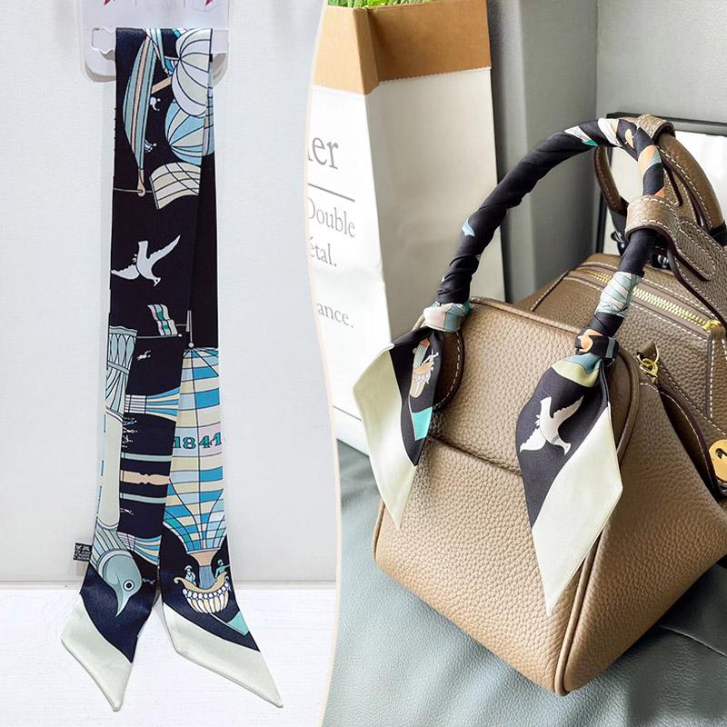 2024 Trendy Silk-Style Scarf Handle Wrap for Bags