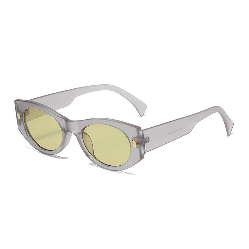  New Fashion Cat Eye Women Luxury Sunglasses Retro Rivets Men Gradient Shades UV400 Sun Glasses