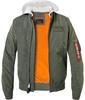 Демисезонная куртка Alpha Industries MA-1 TT Hood (196108) vintage green (196108-432)