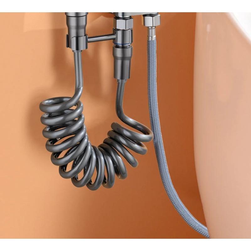 Bidet Toalett Sprayer Dusj Wc Bad Dusj Håndholdt Bidet Sprøytesett Toalettkran