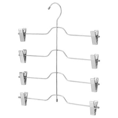 IKEA Pants Skirt Hanger 4 Rows Chrome Plated VAJSING & (104.871.66)