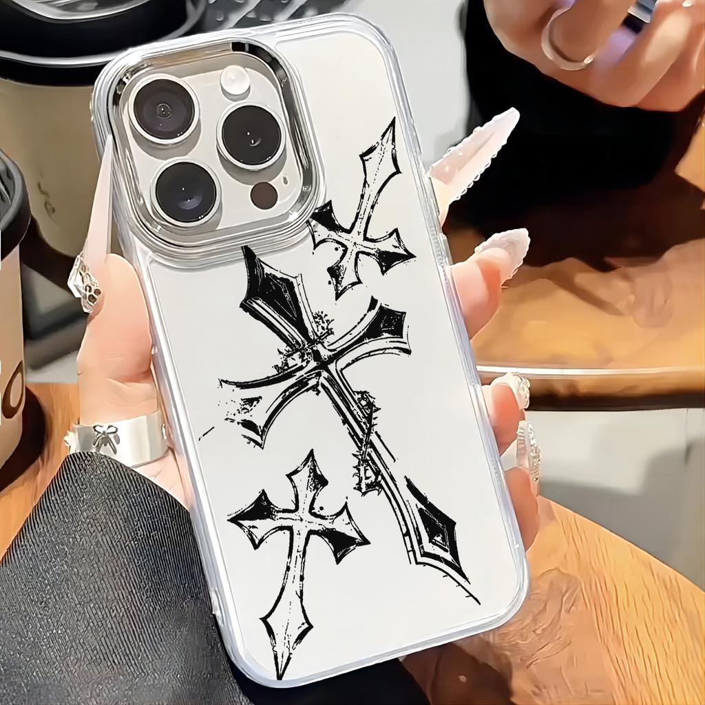 Retro Gothic Style Y2K Phone Case for Samsung Galaxy S25 S24 S23 S22 S21 S20 Note20 FE Ultra Edge Plus 4G 5G Transparent Cover